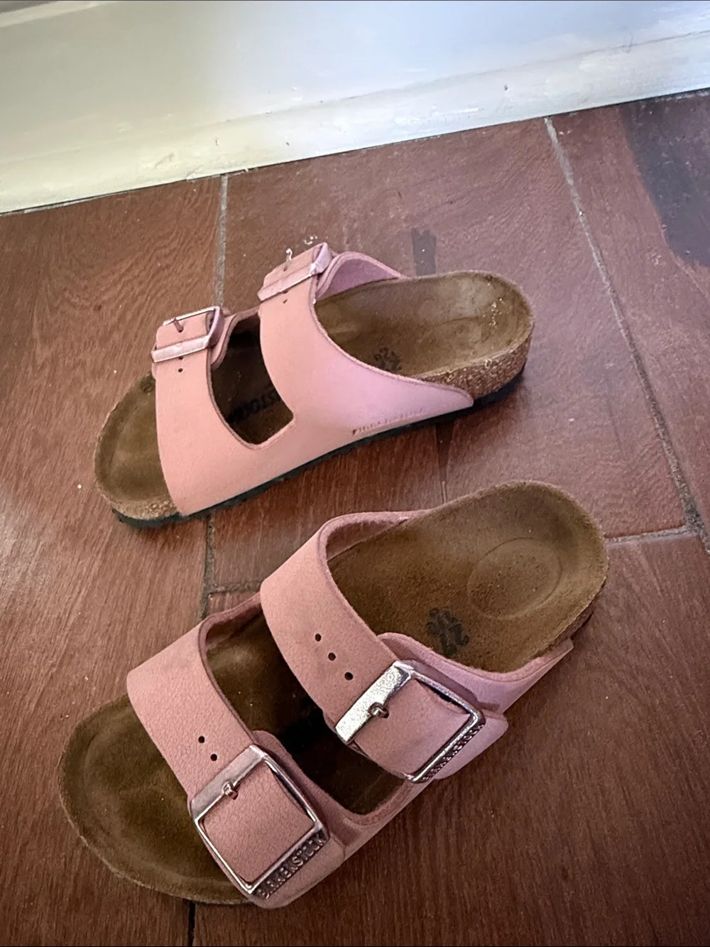 Birkenstock Kids Pink Double-Strap Slide Sandals